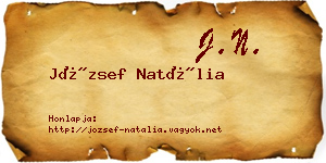 József Natália névjegykártya