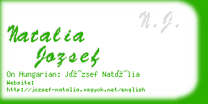 natalia jozsef business card